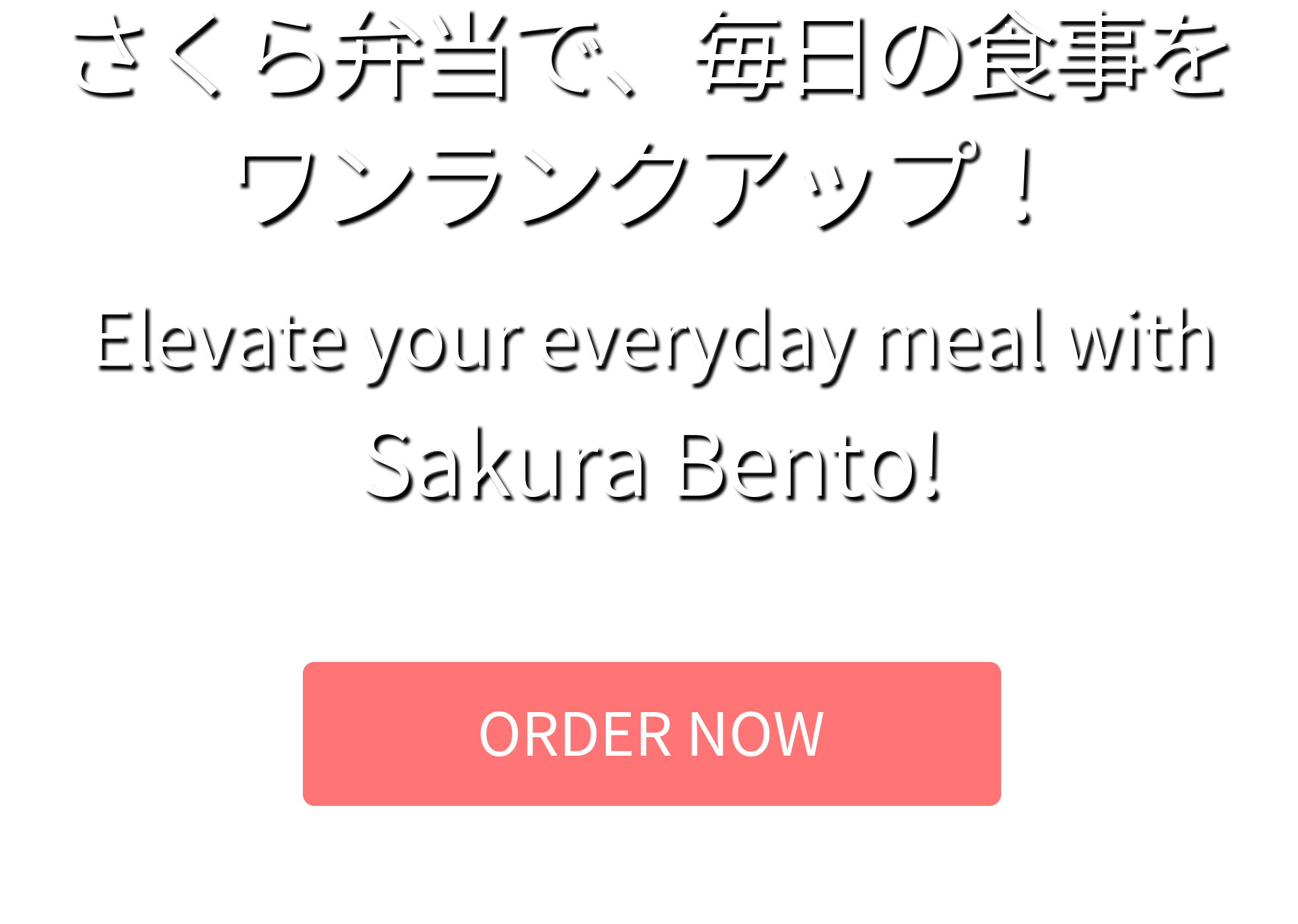 さくら弁当で毎日の食事をワンランクアップ！ Elevate your everyday meal with Sakura Bento!