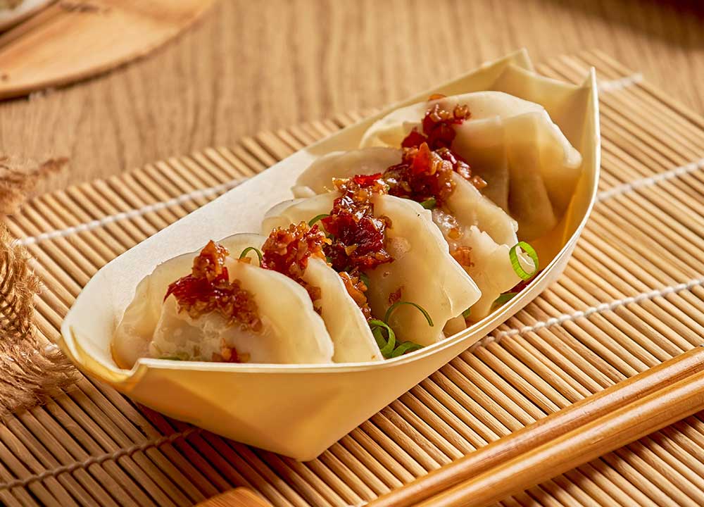 Japanese Gyoza (5 pcs with chili oil)｜餃子（5個）
